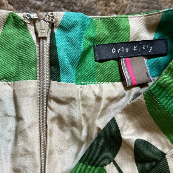 Orla Kiely Tree Print Silk Skirt 1 - Picture 5 of 13